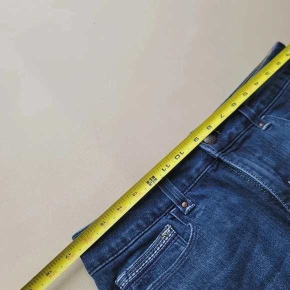 Lee Perfect Fit Just Below The Waist Jeans Women's Blue Pocket Mid Rise Sz 14 - Picture 2 of 9